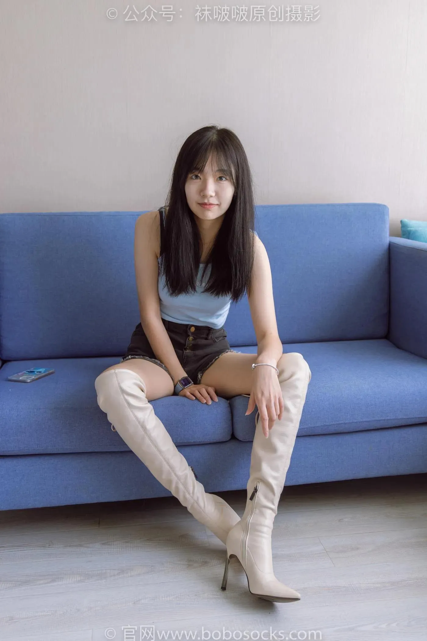 [BoBoSocks袜啵啵]NO.174 小甜豆-高跟长靴、白棉袜、裸足 [178P]插图1